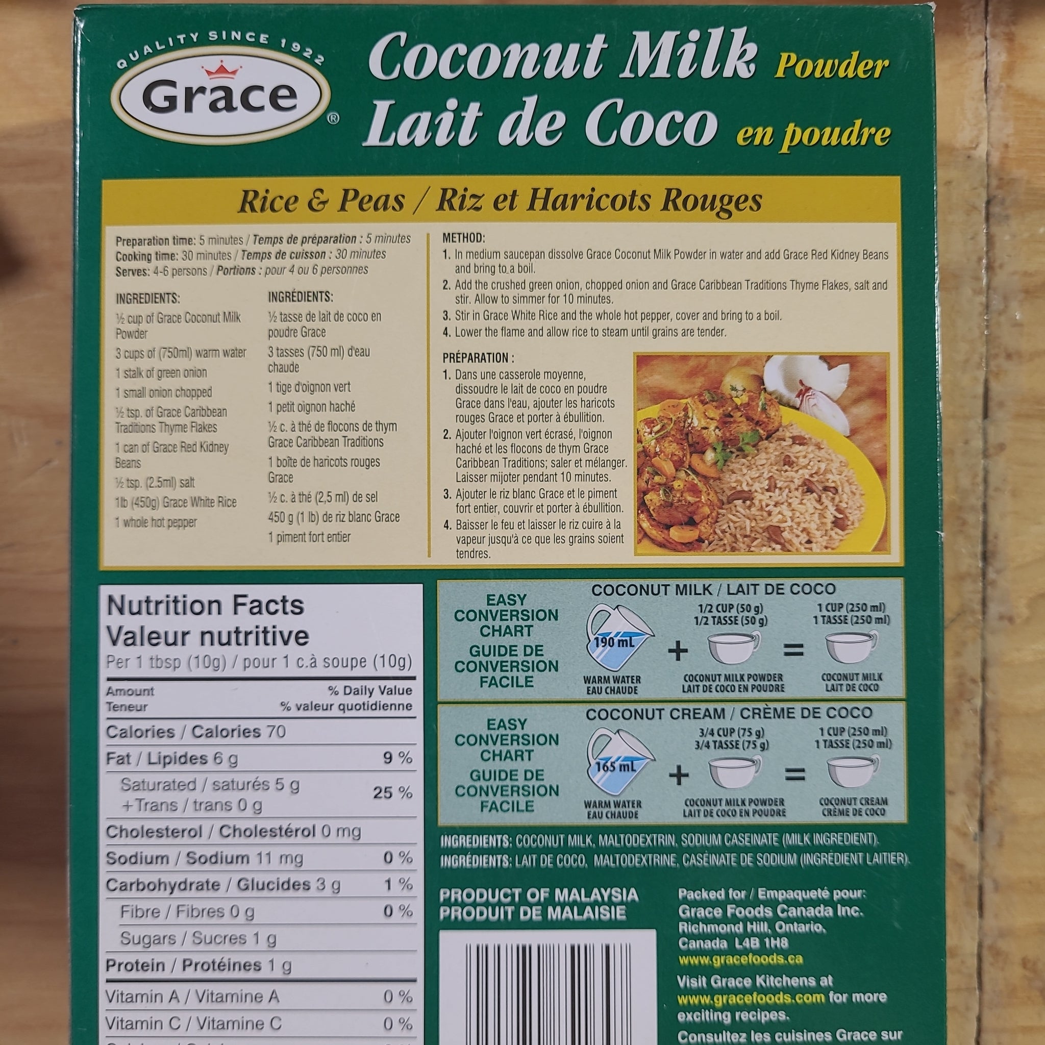 Grace Coconut milk powder / lait de coco en poudre Reviews